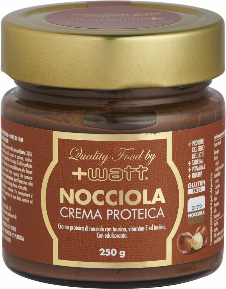 +watt crema proteica alla nocciola 250g