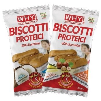 Whynature biscotti proteici nocciola 30 g
