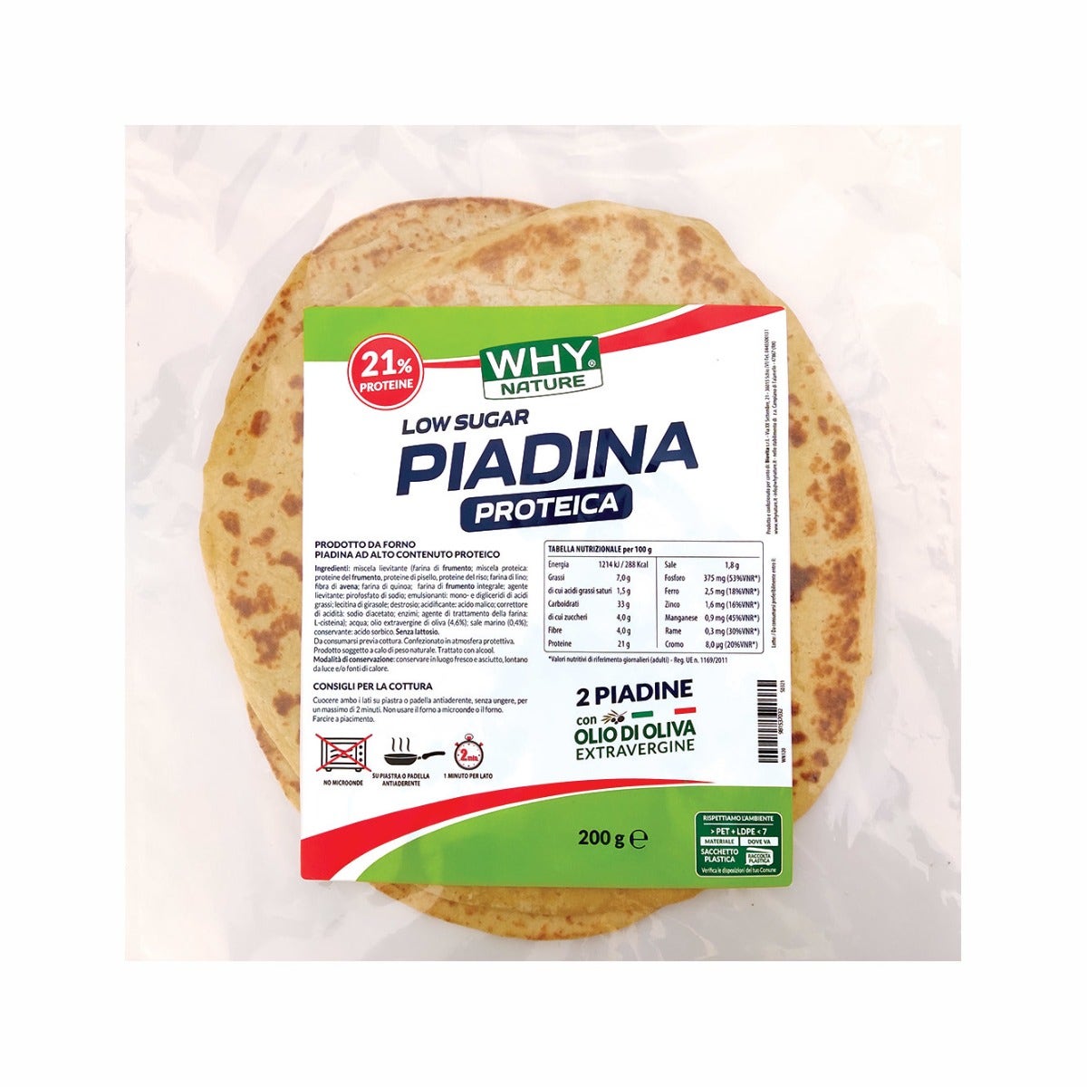 Whynature piadina proteica 200 g