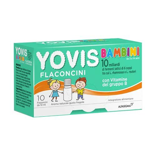 Yovis bambini 10 flaconcini gusto fragola