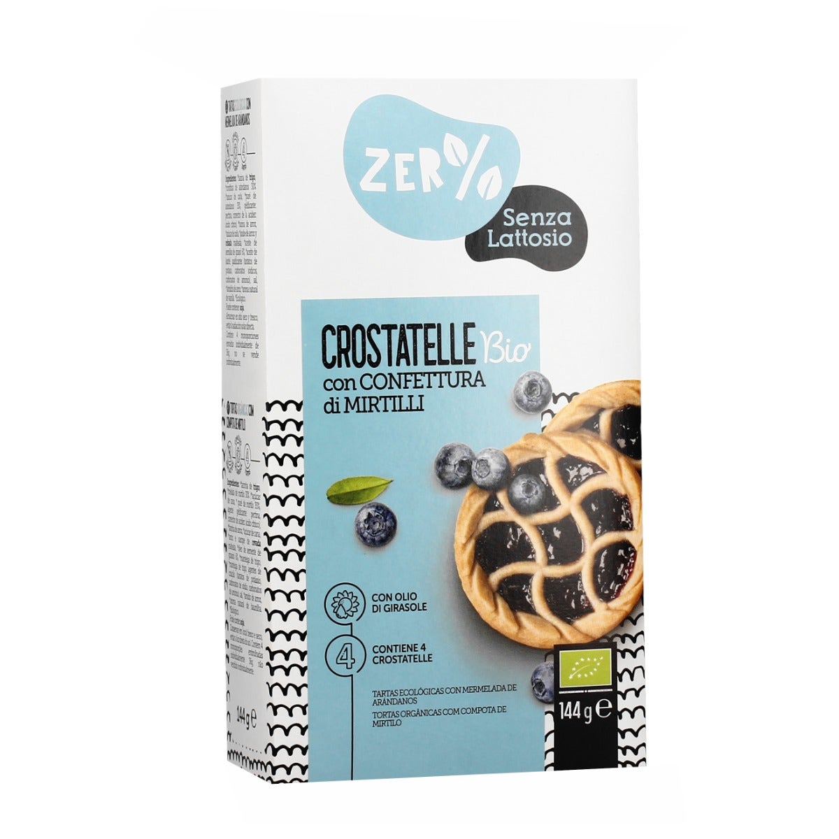 Zer% lattosio crostatelle mirt