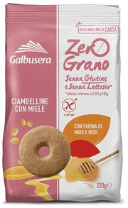 Zerograno frollini ciambelline miele 220 g