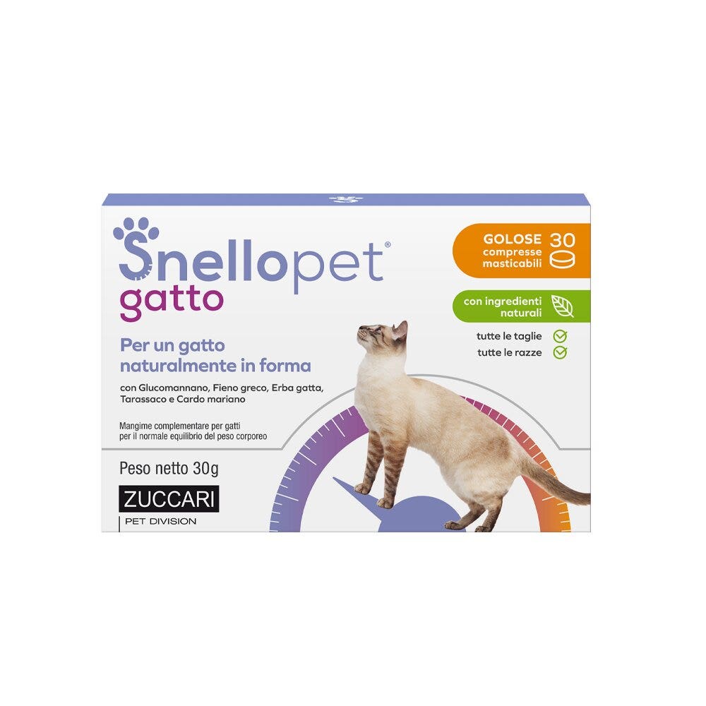 Zuccari snellopet gatto 30 compresse masticabili