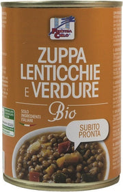 Zuppa lenticchie verdure bio